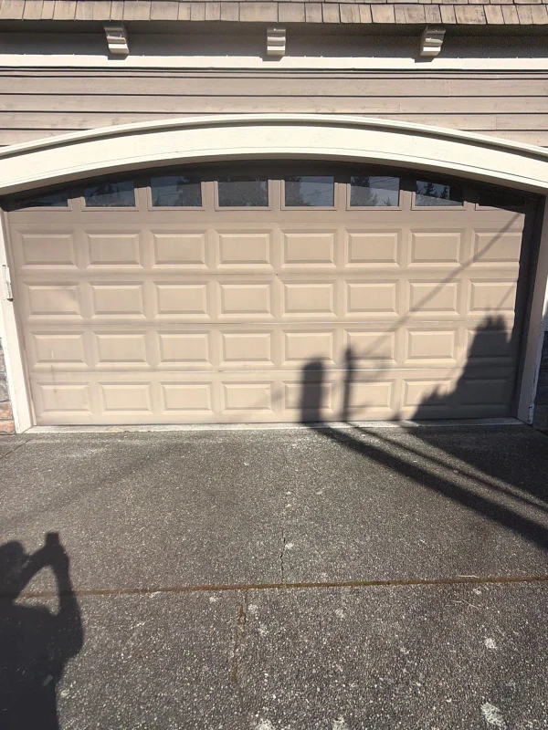 Bellevue garage door before replacement