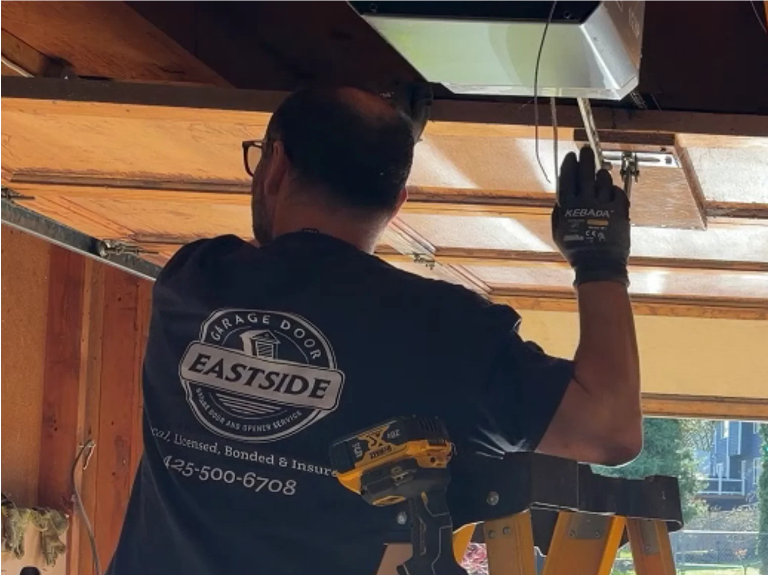 Garage door opener installation Eastside WA