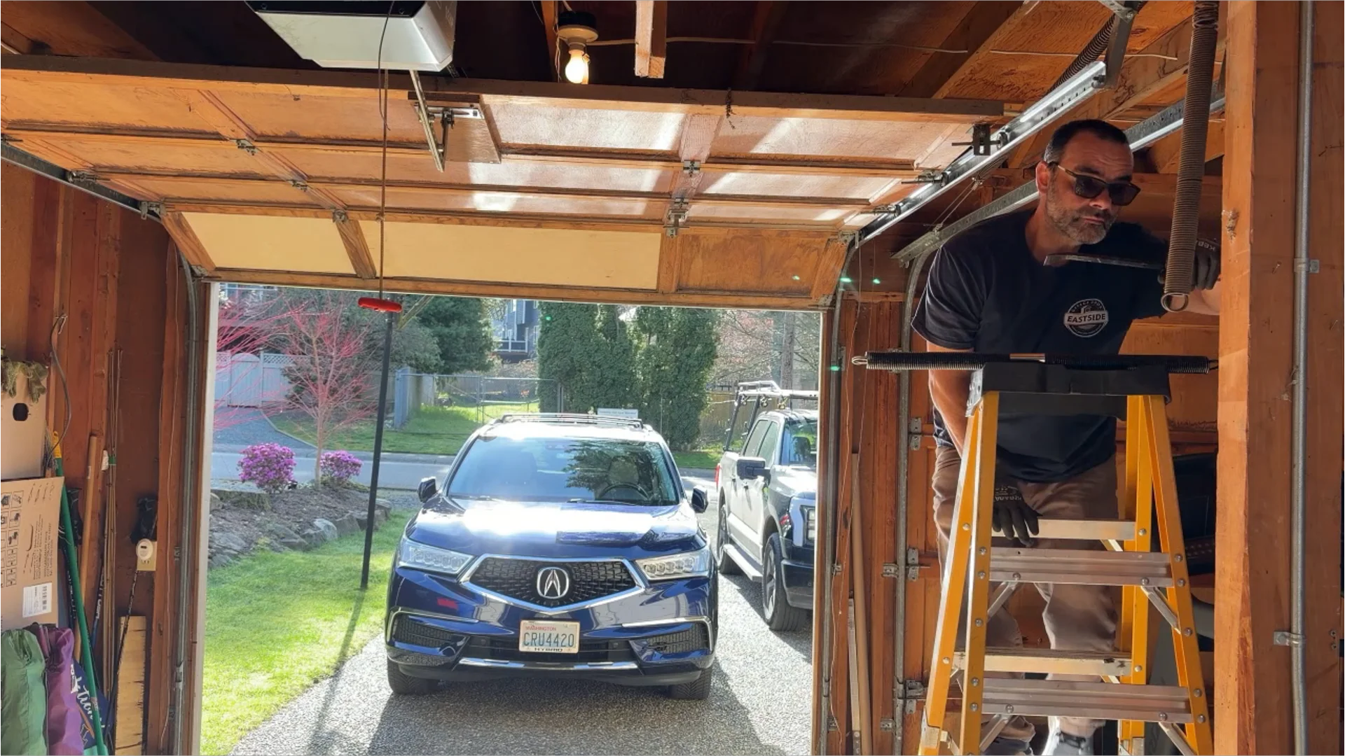 Garage door opener installation Eastside WA