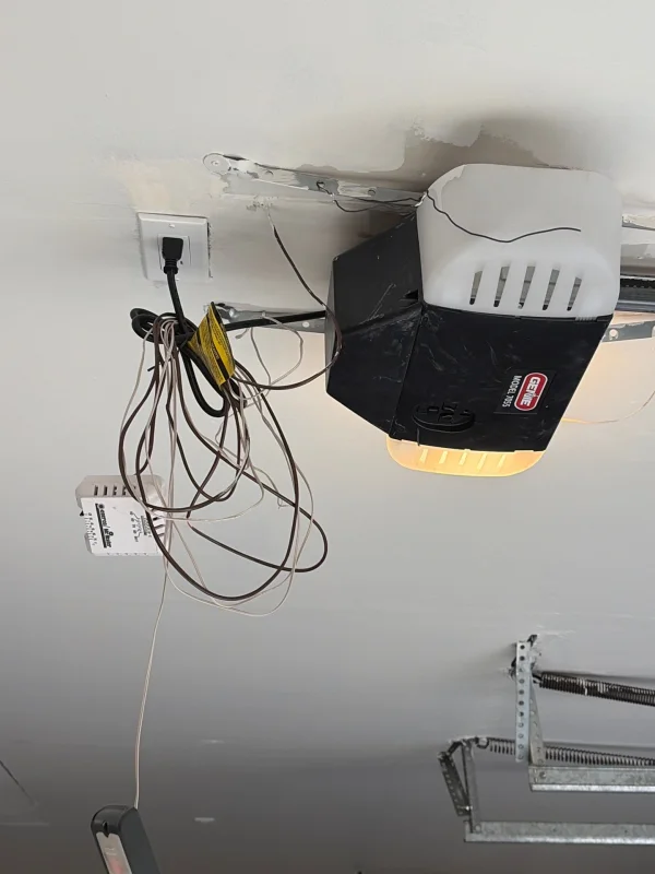 Garage door opener wiring repair on Seattle Eastside home