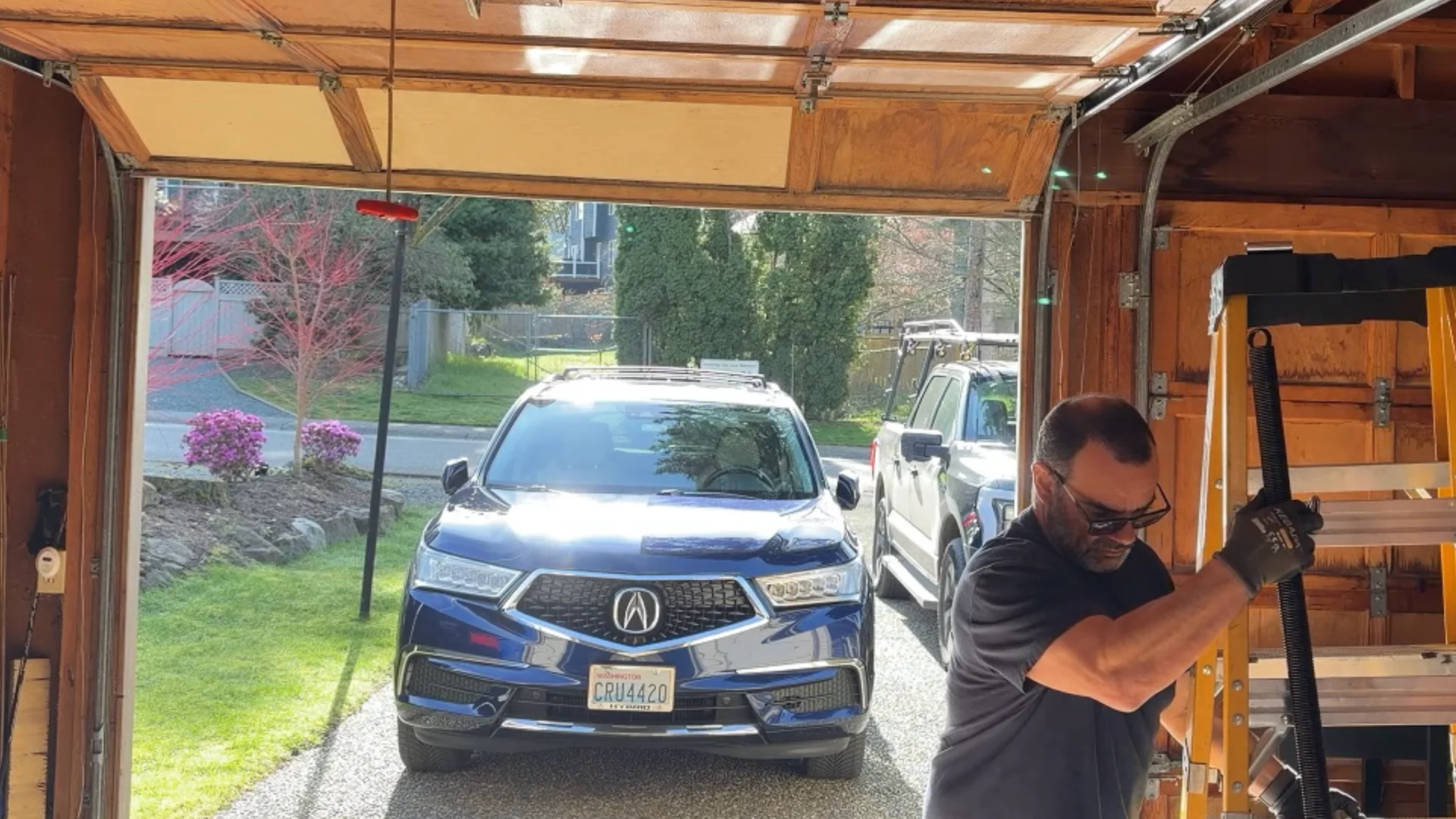 Spring repair in progress Issaquah WA