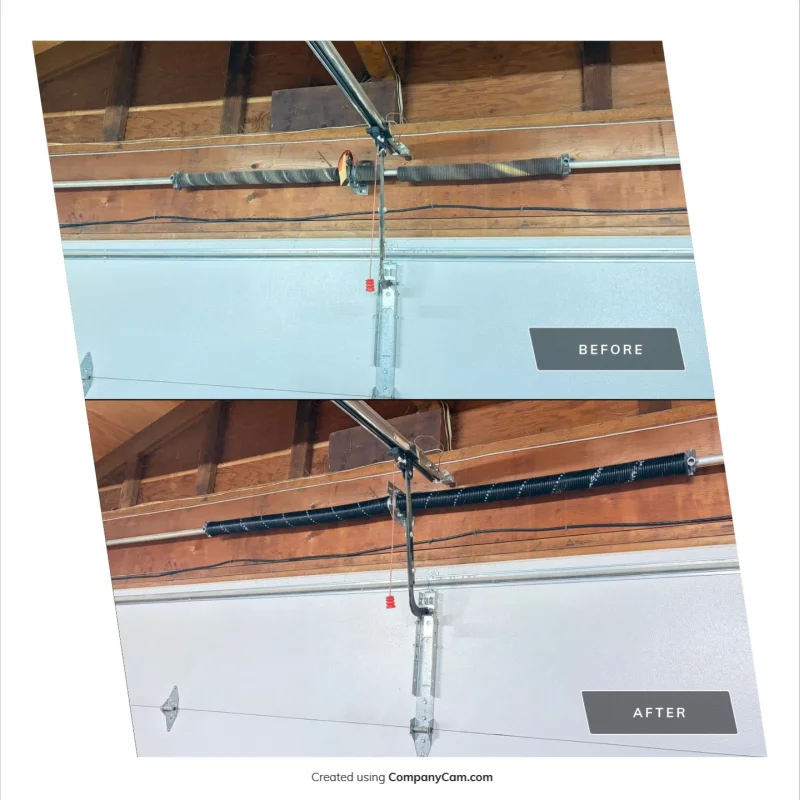 Spring repair before and after Bellevue WA