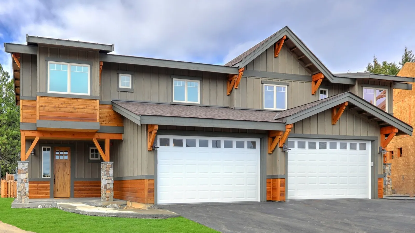 New garage doors showing curb appeal and home improvement ROI
